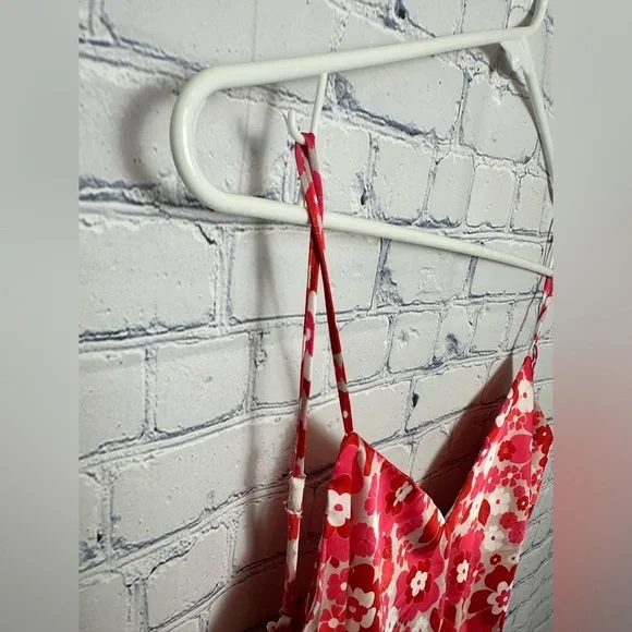 Dolls Kill Hot Pink and White Sexy Summer Floral Dress! - Picture 3 of 7